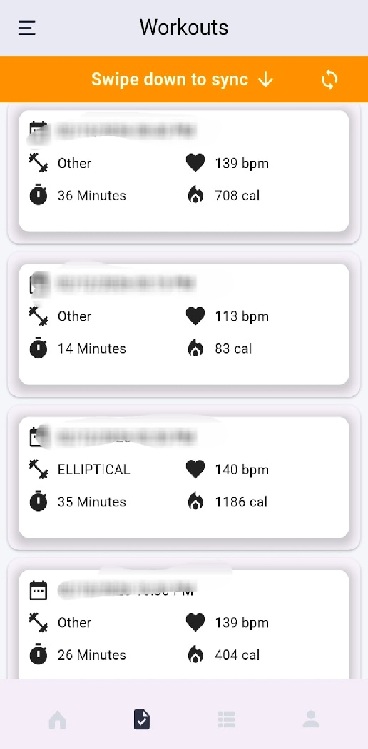 Workout Page